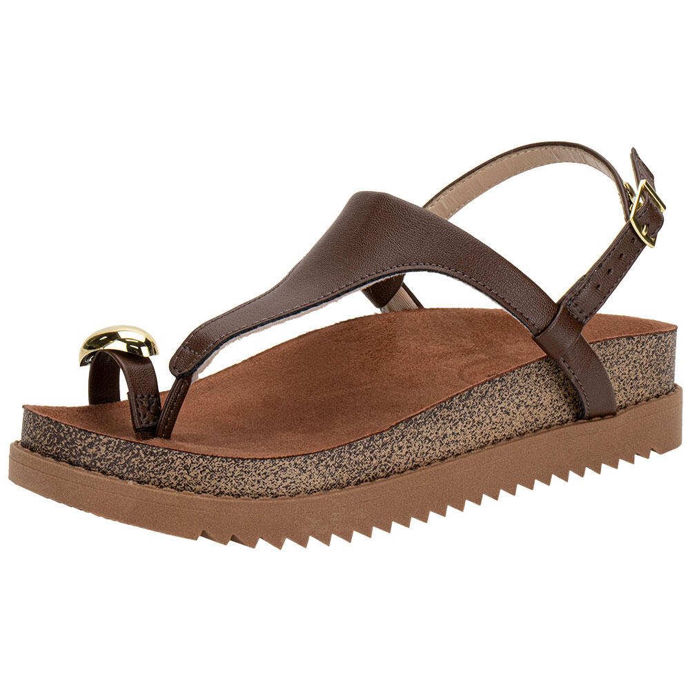 SANDÁLIA FEMININA FLAT MOLECA 5500121