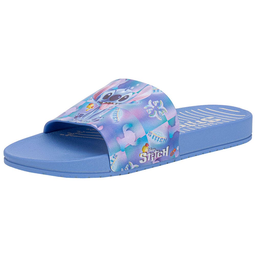  KIT CHINELO INFANTIL DISNEY COM CHAVEIRO STITCH Azul 3