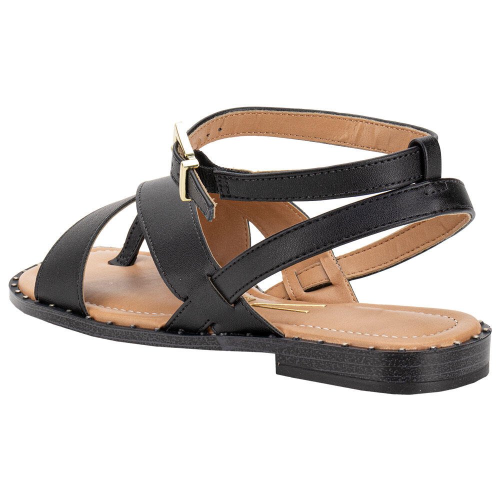 SANDÁLIA FEMININA FLAT VIZZANO 6463107 Preto 3