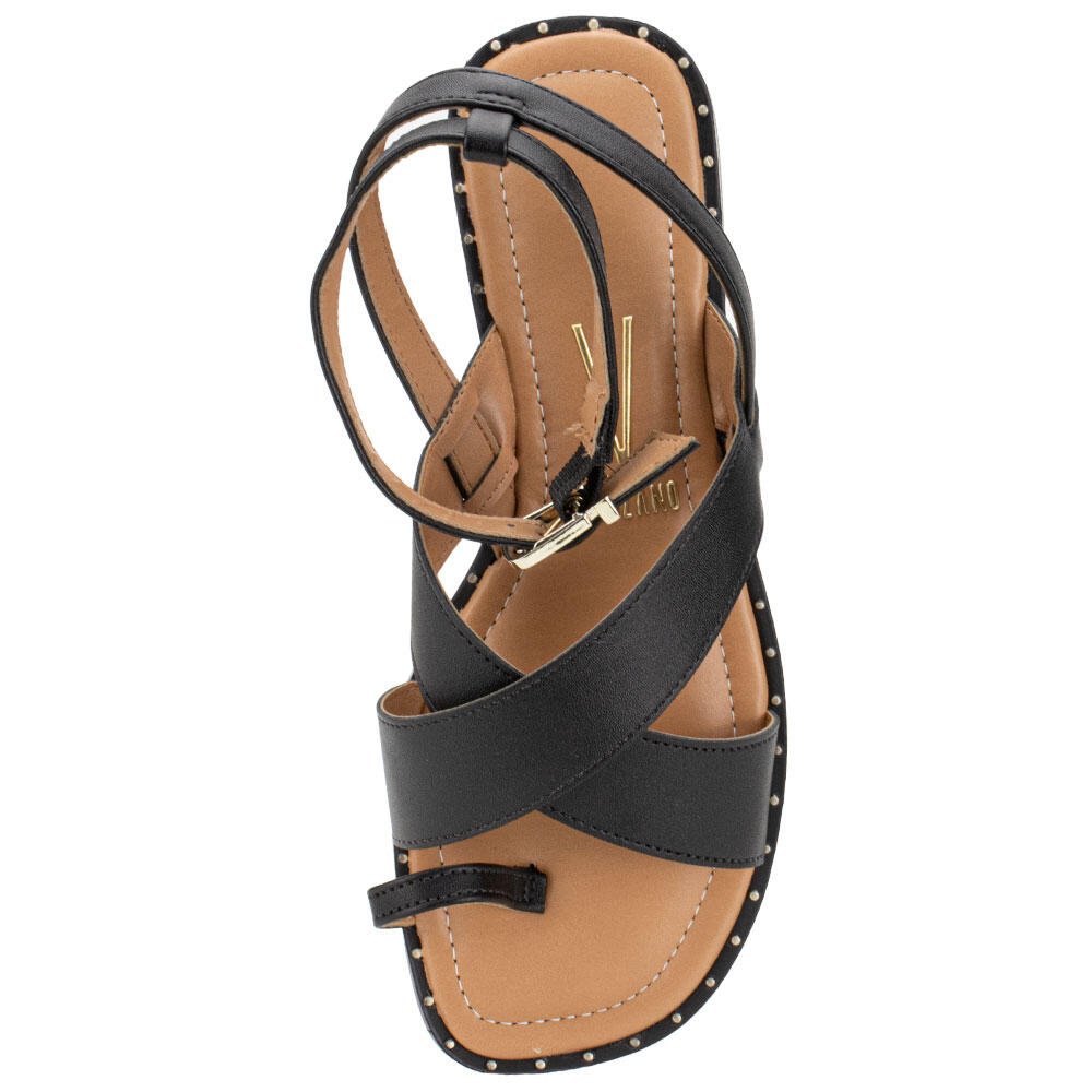 SANDÁLIA FEMININA FLAT VIZZANO 6463107 Preto 5