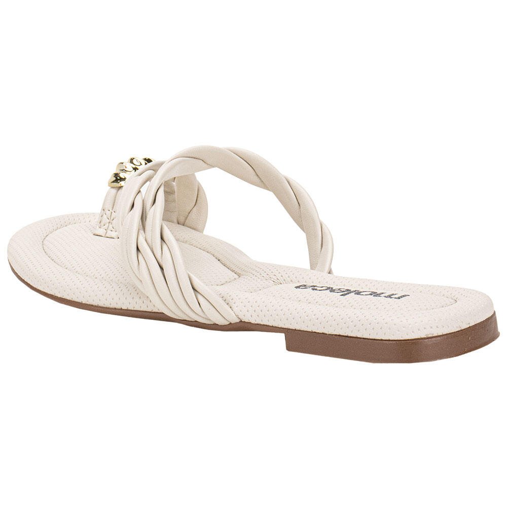 TAMANCO FEMININO FLAT MOLECA 5570102 Branco 3