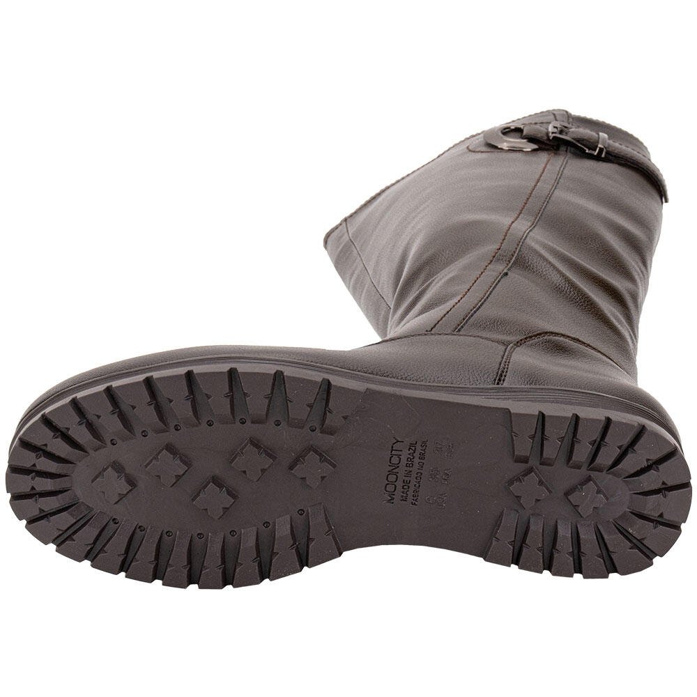 BOTA FEMININA CANO ALTO MOONCITY 71130 Marrom 4