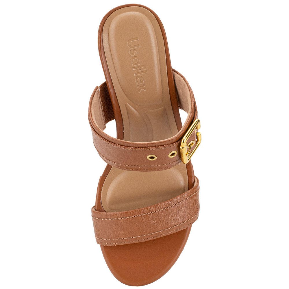 TAMANCO FEMININO ANABELA USAFLEX AO02004 Marrom 5