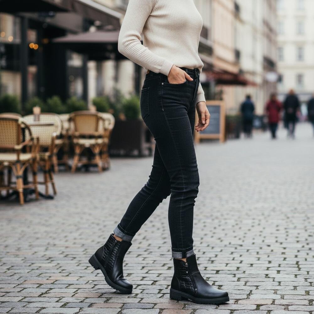 BOTA FEMININA CANO BAIXO MISSISSIPI MI842 Preto 2