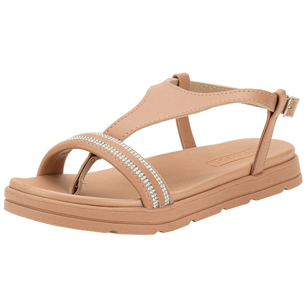 SANDÁLIA FEMININA FLAT MOLECA 5490126