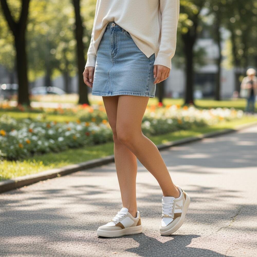 TÊNIS FEMININO CASUAL VIZZANO 1389131 Branco/Bege 2