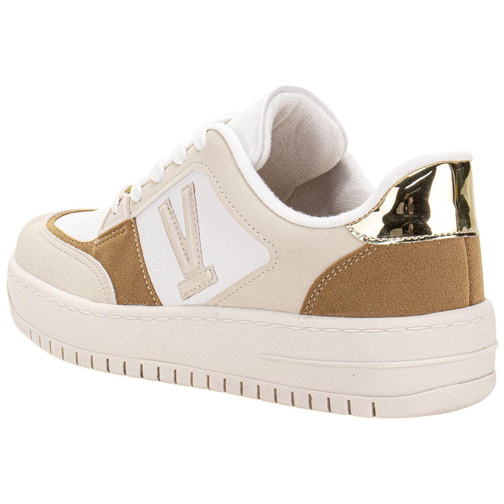 TÊNIS FEMININO CASUAL VIZZANO 1389131 Branco/Bege 3