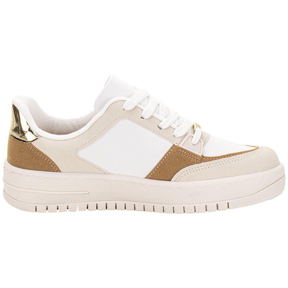 TÊNIS FEMININO CASUAL VIZZANO 1389131 Branco/Bege 5