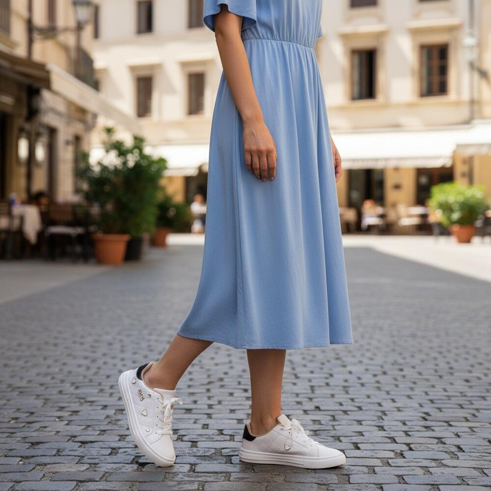 TÊNIS FEMININO CASUAL MOLECA 5796115 Branco 2