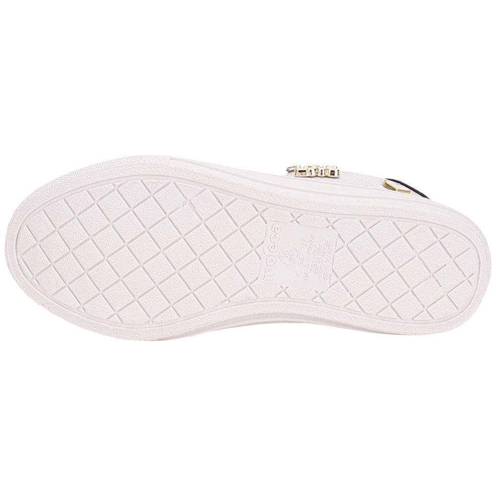 TÊNIS FEMININO CASUAL MOLECA 5796115 Branco 4