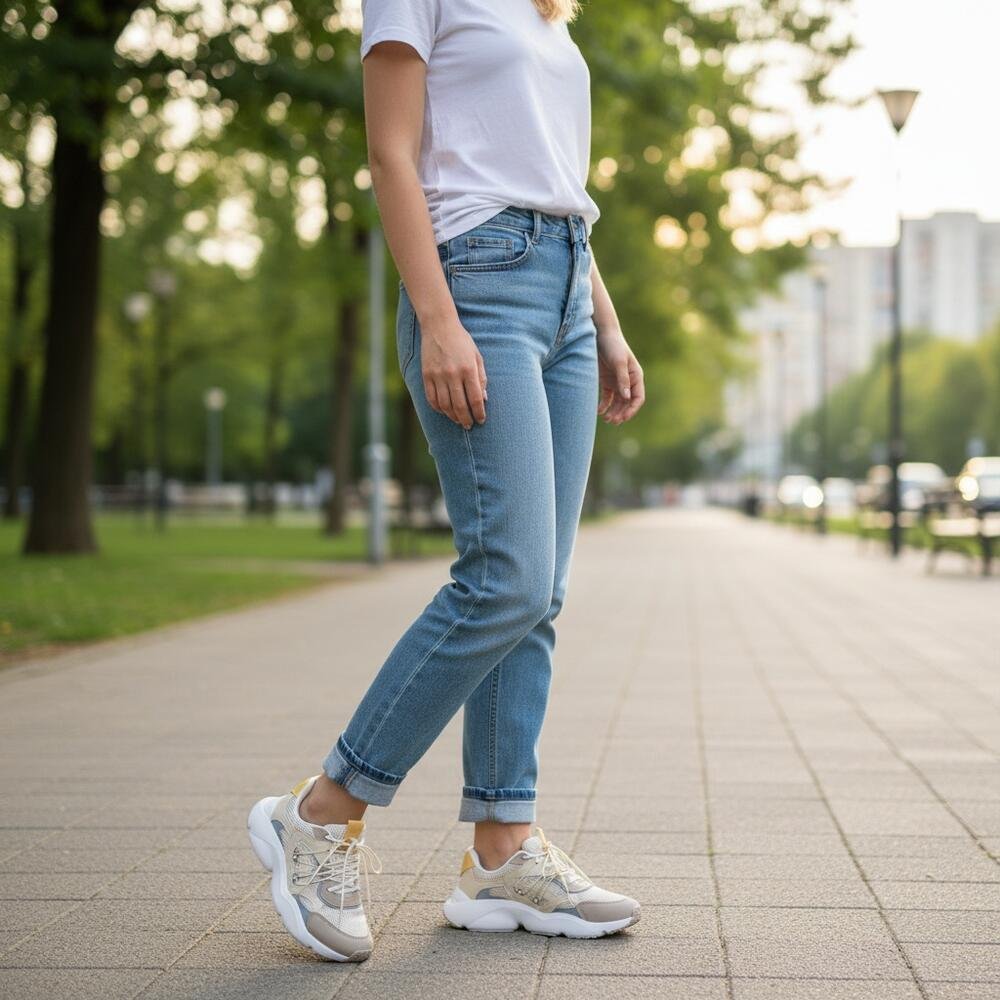 TÊNIS FEMININO CHUNKY VIZZANO 1440111 Cinza/Bege 2