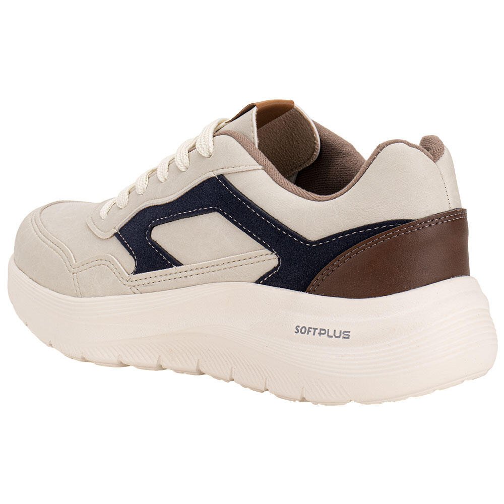 TÊNIS MASCULINO BRSPORT 60000111 Bege/Azul 3