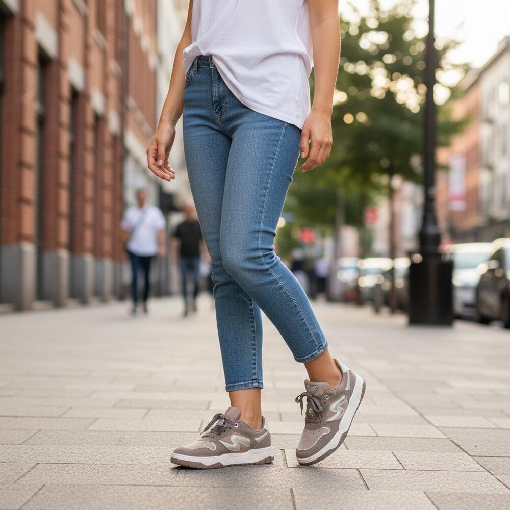 TÊNIS FEMININO CASUAL VIA MARTE 276007 Taupe 2