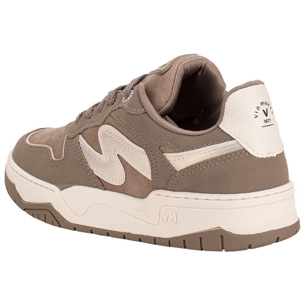 TÊNIS FEMININO CASUAL VIA MARTE 276007 Taupe 3
