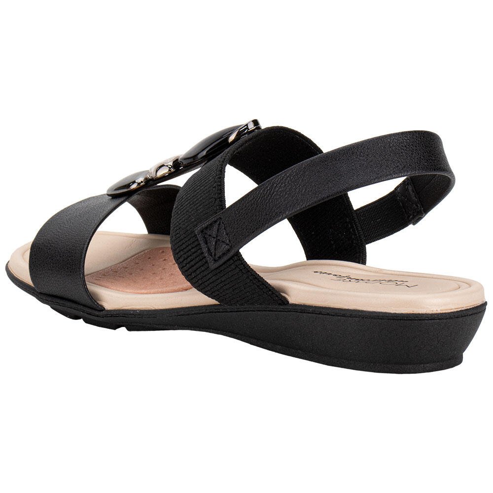SANDÁLIA FEMININA FLAT MODARE 7127260 Preto 3