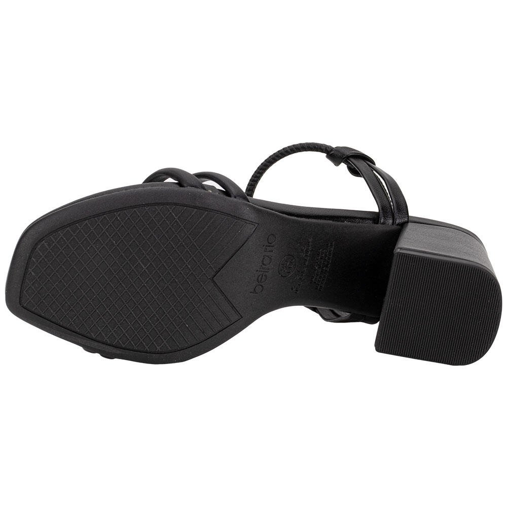 SANDÁLIA FEMININA SALTO GROSSO BEIRA RIO 8436213 Preto 4