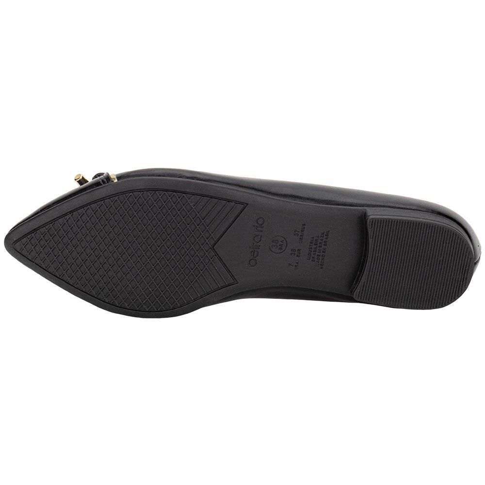 SAPATILHA FEMININA FLAT BEIRA RIO 41361004 Preto 4