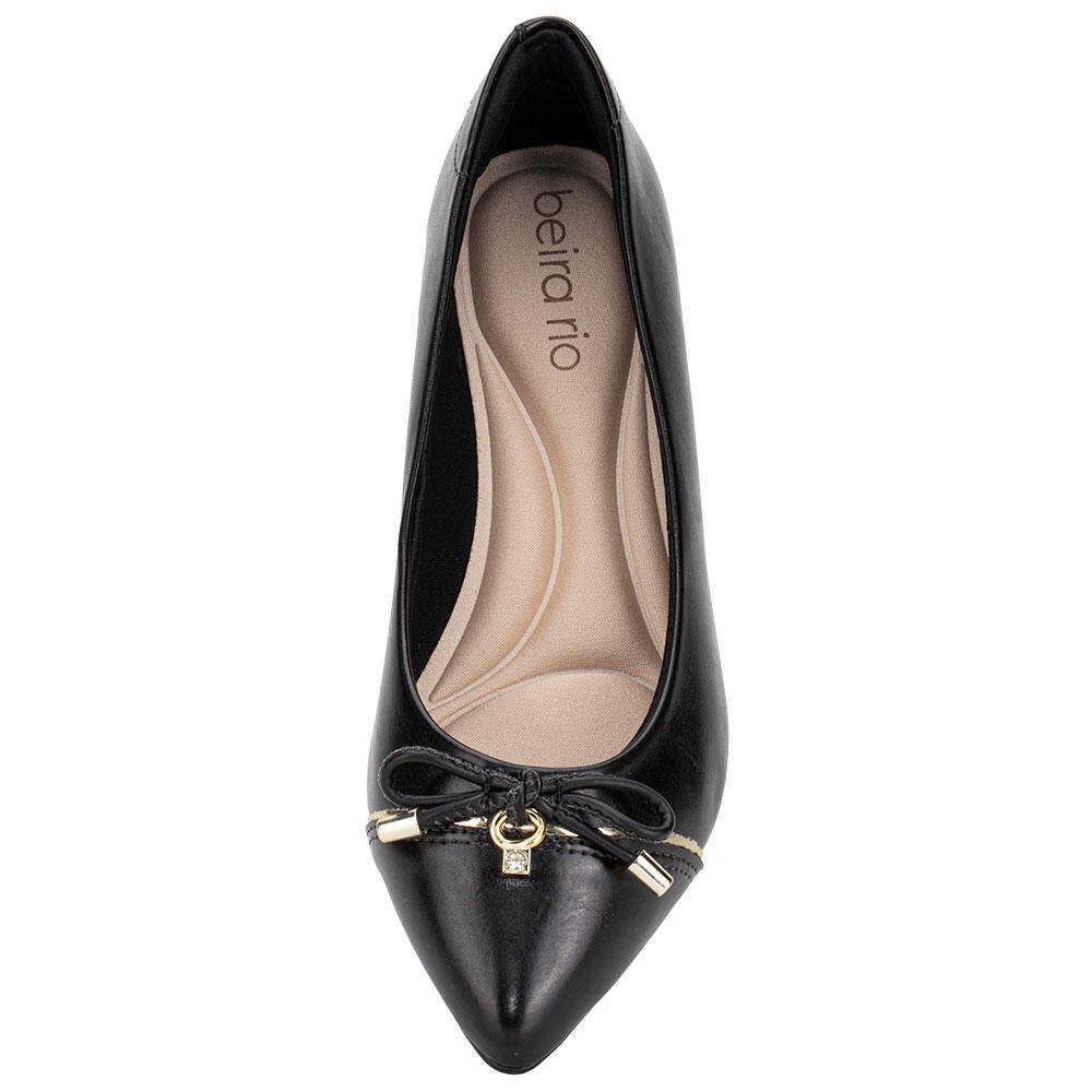 SAPATILHA FEMININA FLAT BEIRA RIO 41361004 Preto 5