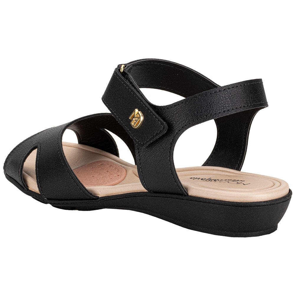 SANDÁLIA FEMININA FLAT MODARE 7127262 Preto 3