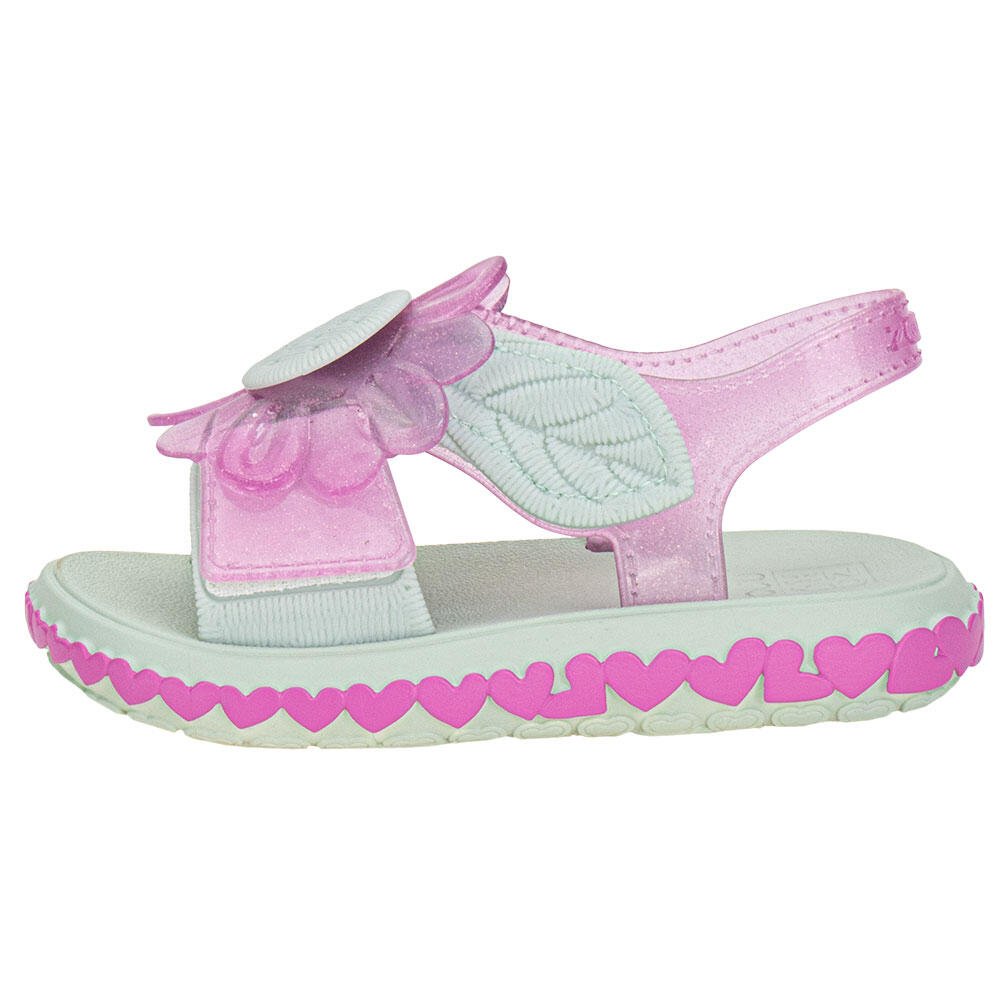 SANDÁLIA INFANTIL SPRING ZAXYNINA 19263 Rosa/Verde 2