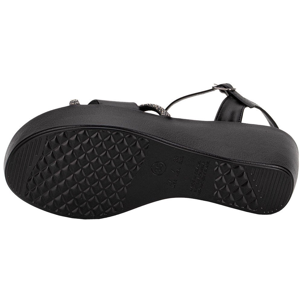 SANDÁLIA FEMININA ANABELA VIA SCARPA 175718841 Preto 4