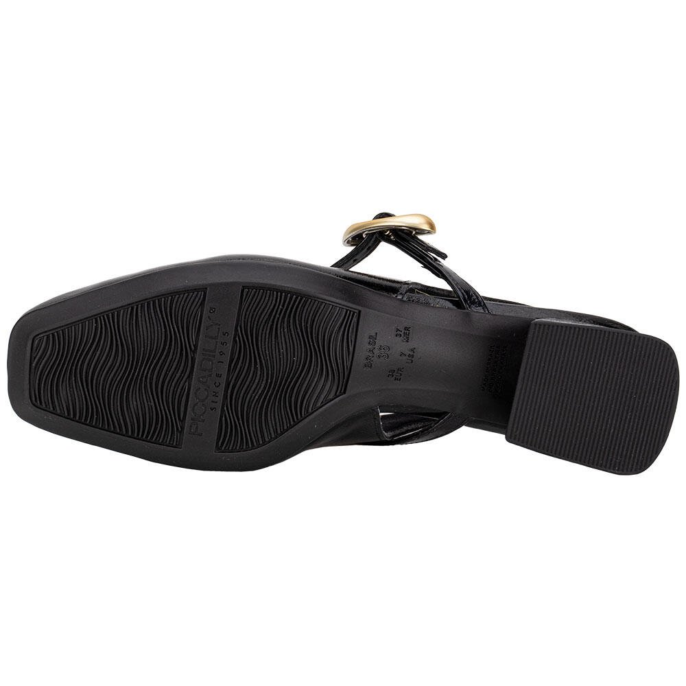 SCARPIN FEMININO SALTO GROSSO PICCADILLY 160104 Preto 4