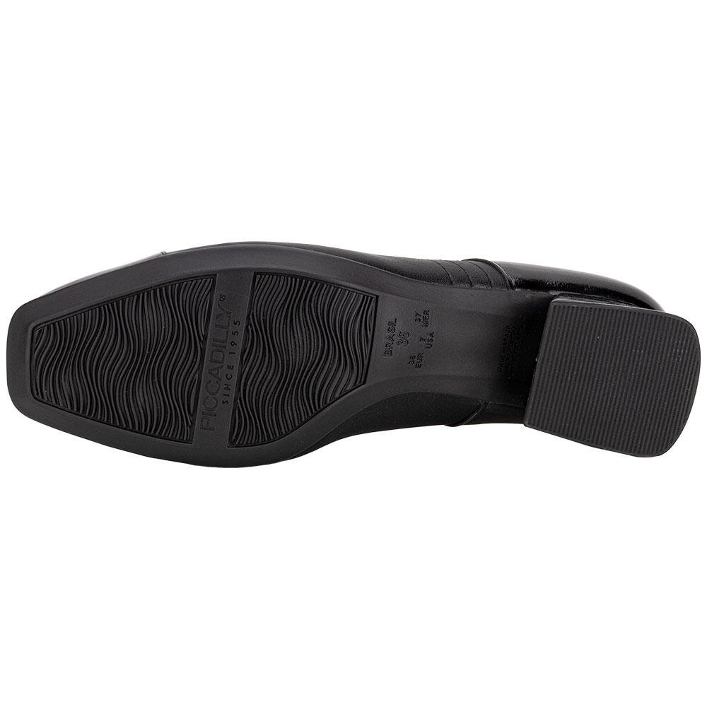 SAPATO FEMININO SALTO GROSSO PICCADILLY 160105 Preto 4