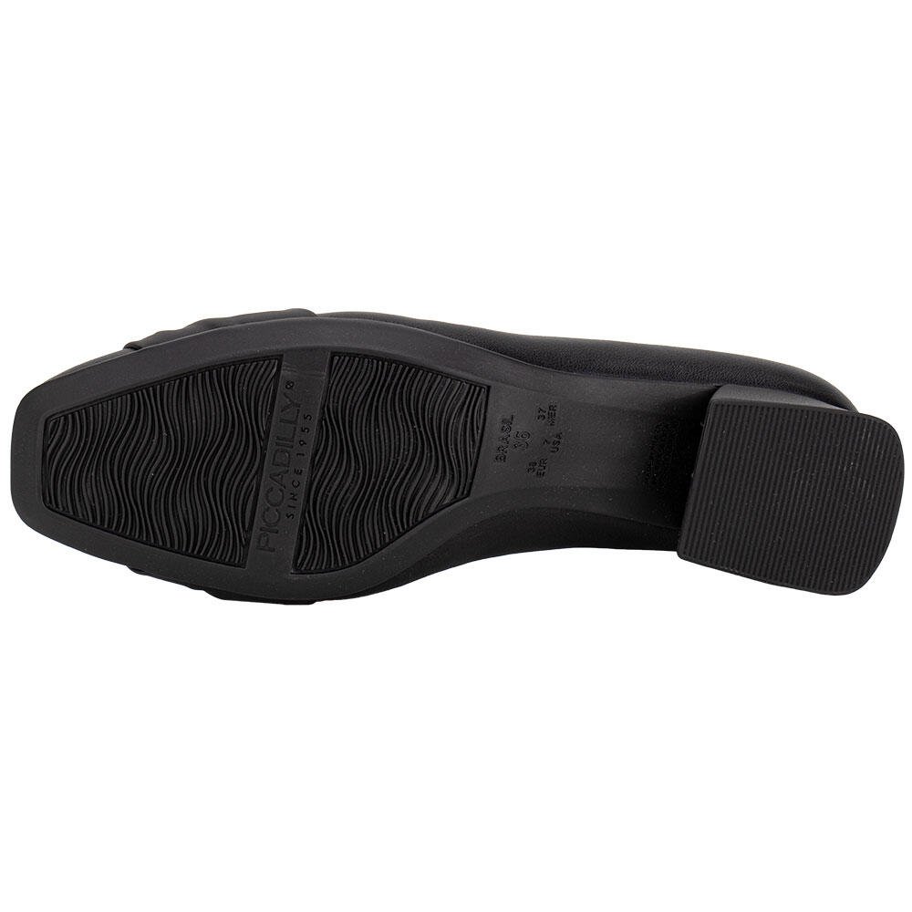 SAPATO FEMININO SALTO GROSSO PICCADILLY 160113 Preto 4