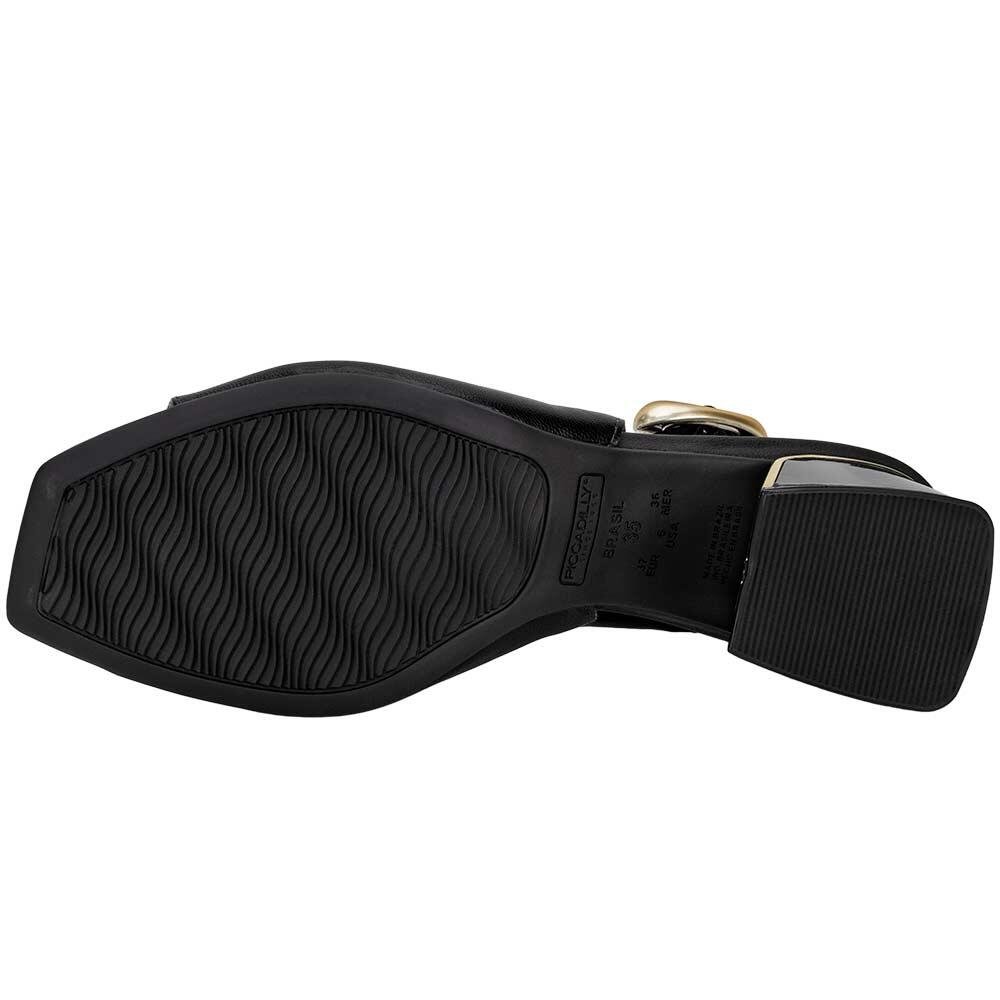 SAPATO FEMININO SALTO GROSSO PICCADILLY 543099 Preto 4