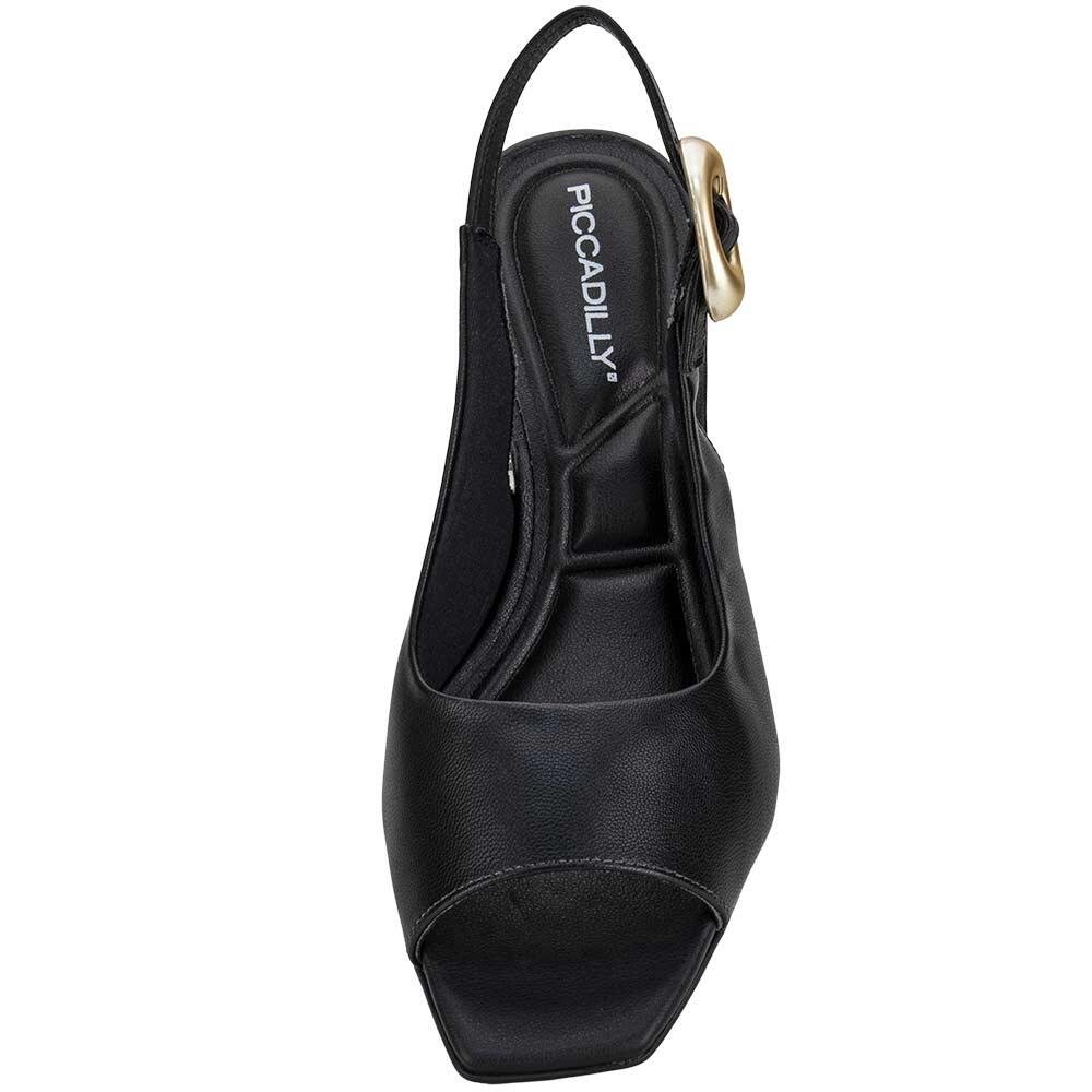 SAPATO FEMININO SALTO GROSSO PICCADILLY 543099 Preto 5