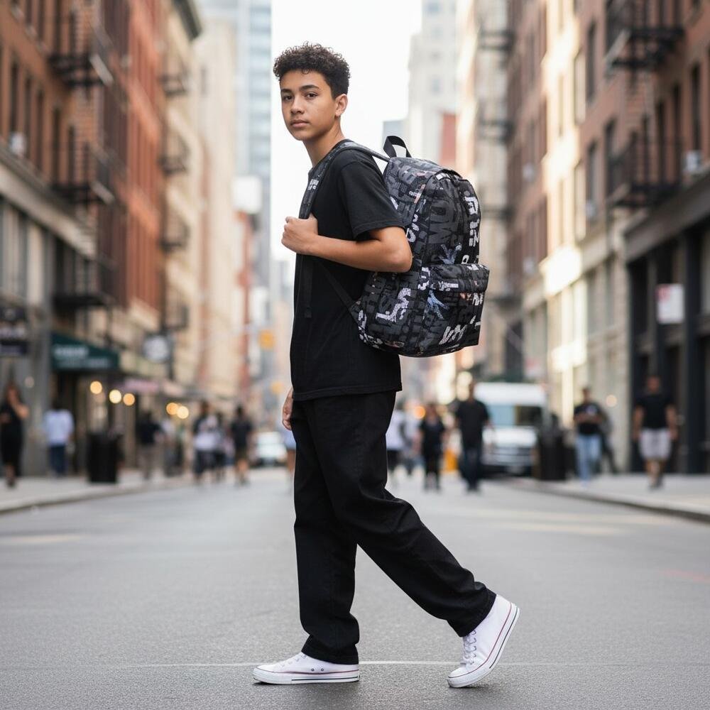 MOCHILA MASCULINA ARARA DOURADA 66228 Branco/Cinza 2