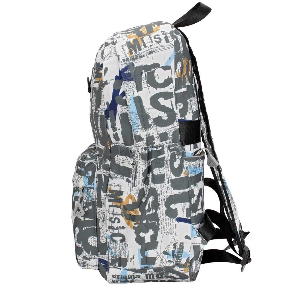 MOCHILA MASCULINA ARARA DOURADA 66228 Branco/Cinza 4