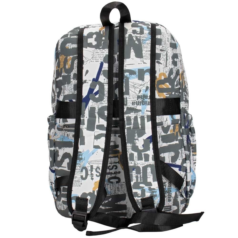 MOCHILA MASCULINA ARARA DOURADA 66228 Branco/Cinza 5