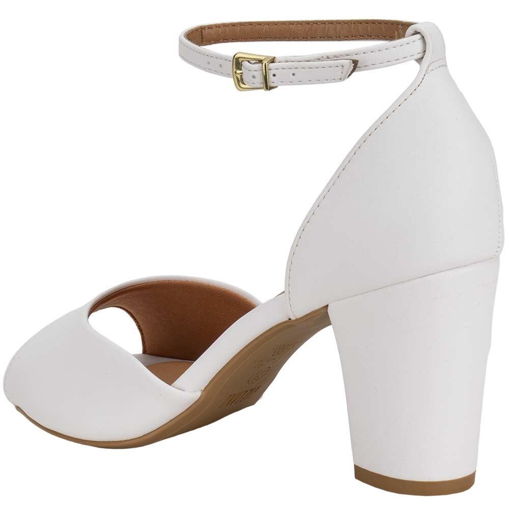 SANDÁLIA FEMININA SALTO GROSSO VIZZANO 6262406 Branco 3