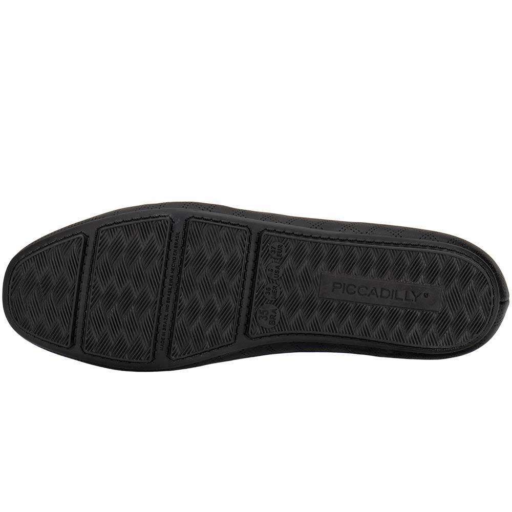 SAPATILHA FEMININA FLAT PICCADILLY 122005 Preto 4