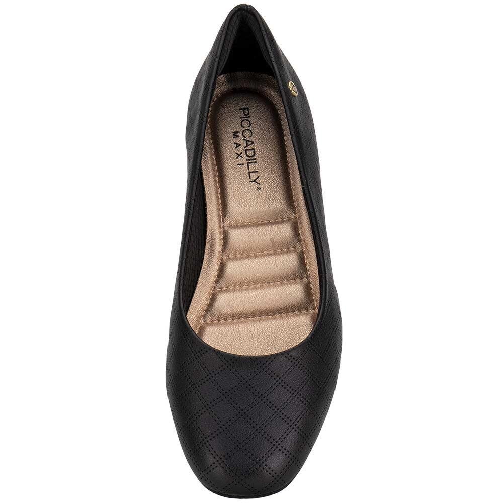 SAPATILHA FEMININA FLAT PICCADILLY 122005 Preto 5