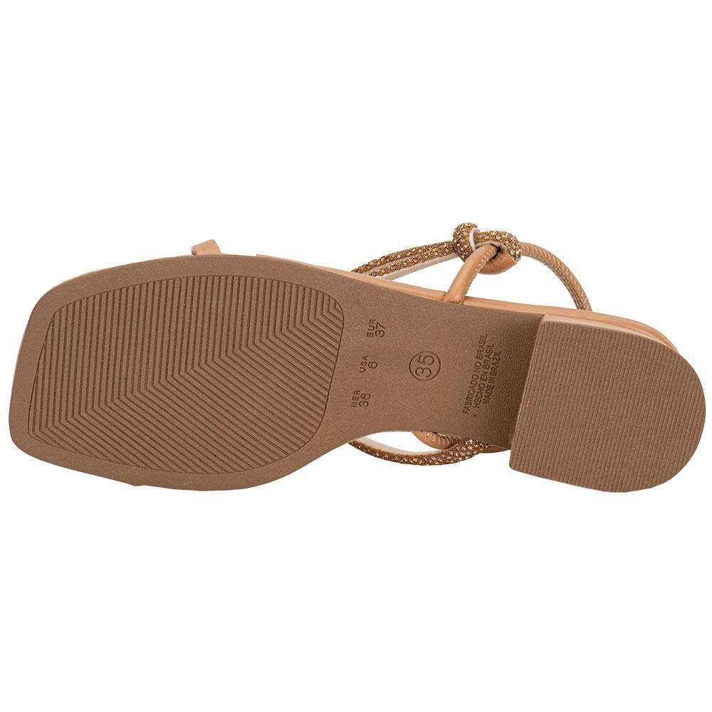 SANDÁLIA FEMININA SALTO GROSSO VIA SCARPA 177018828 Bege 4