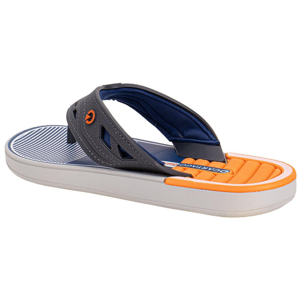 CHINELO INFANTIL DALLAS CARTAGO 12216 Cinza/Laranja 4
