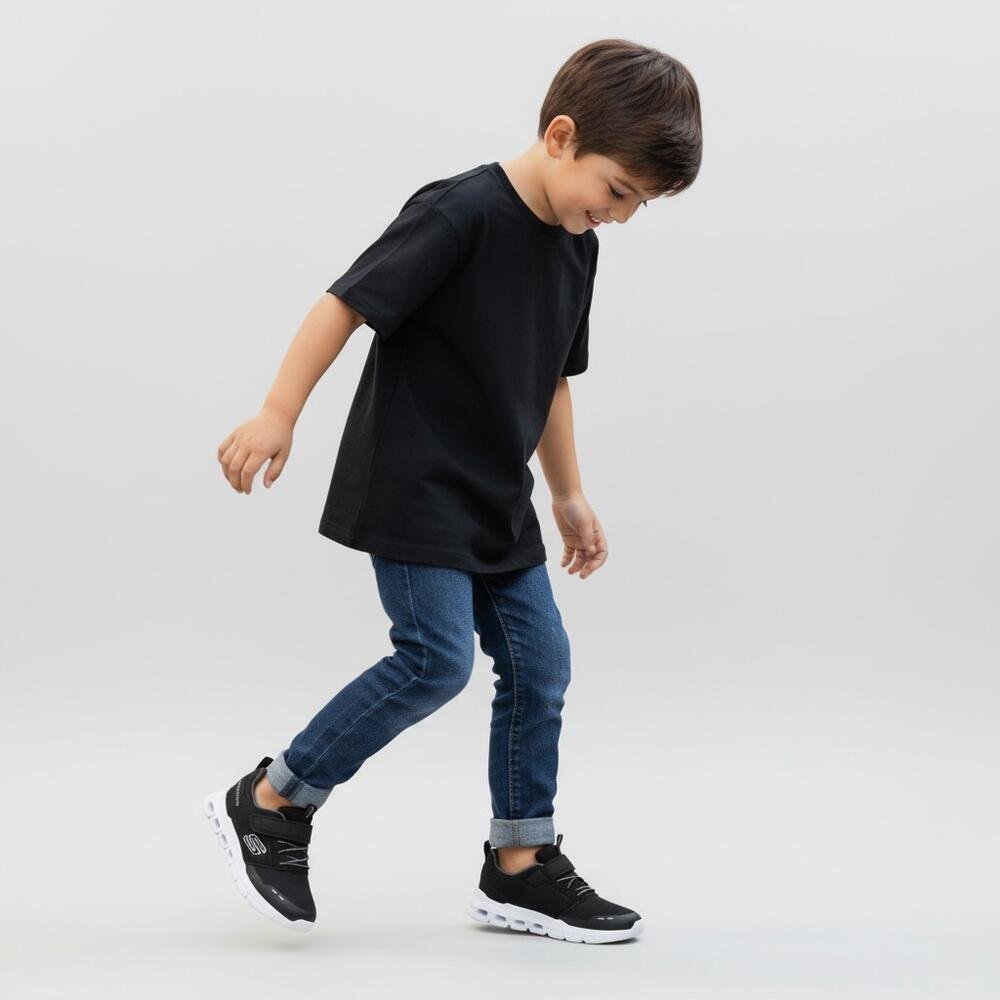 TÊNIS INFANTIL GLIDE-STEP-FLOW SKECHERS 404172L Preto 2