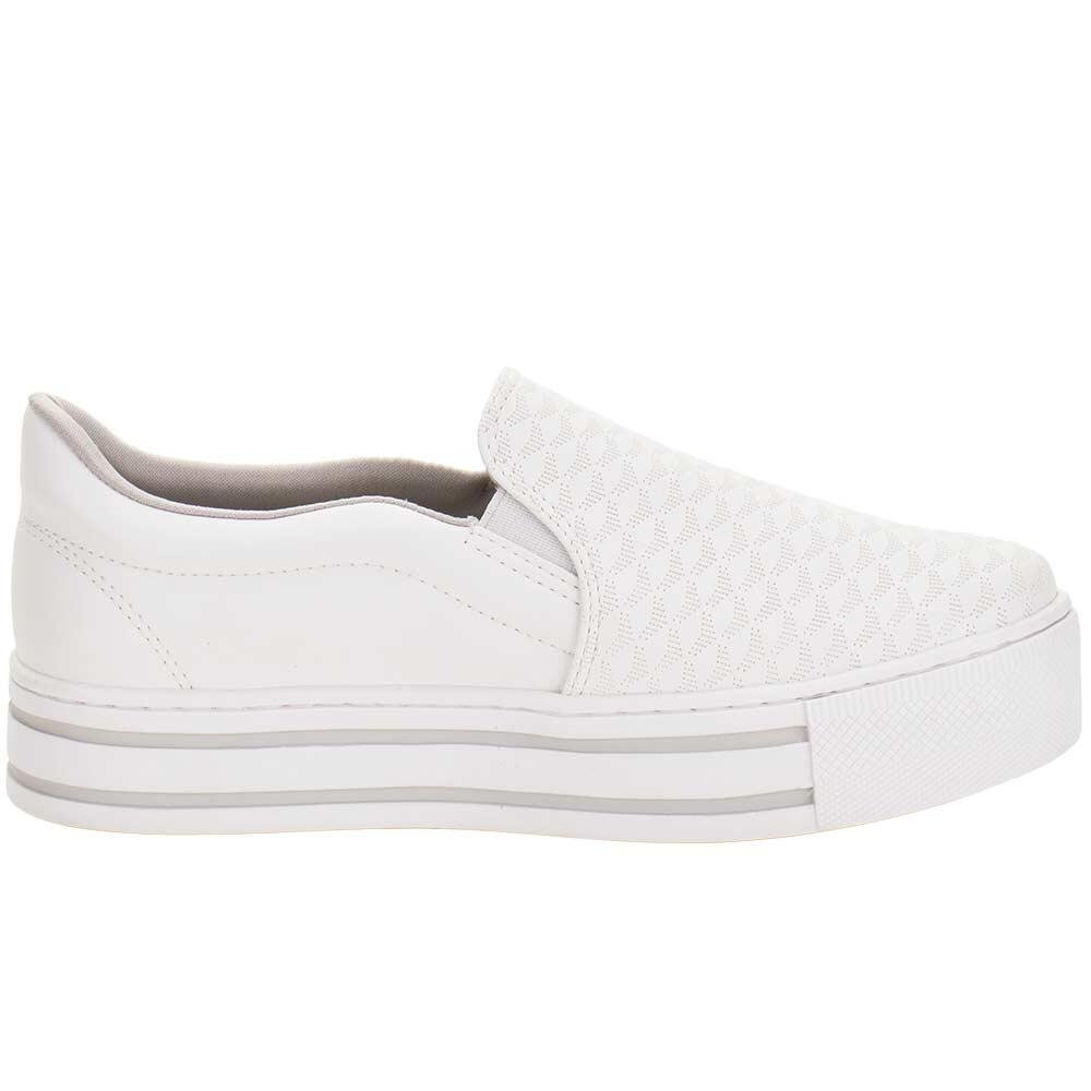 TÊNIS FEMININO SLIP ON VIA MARTE 010035 Branco 5