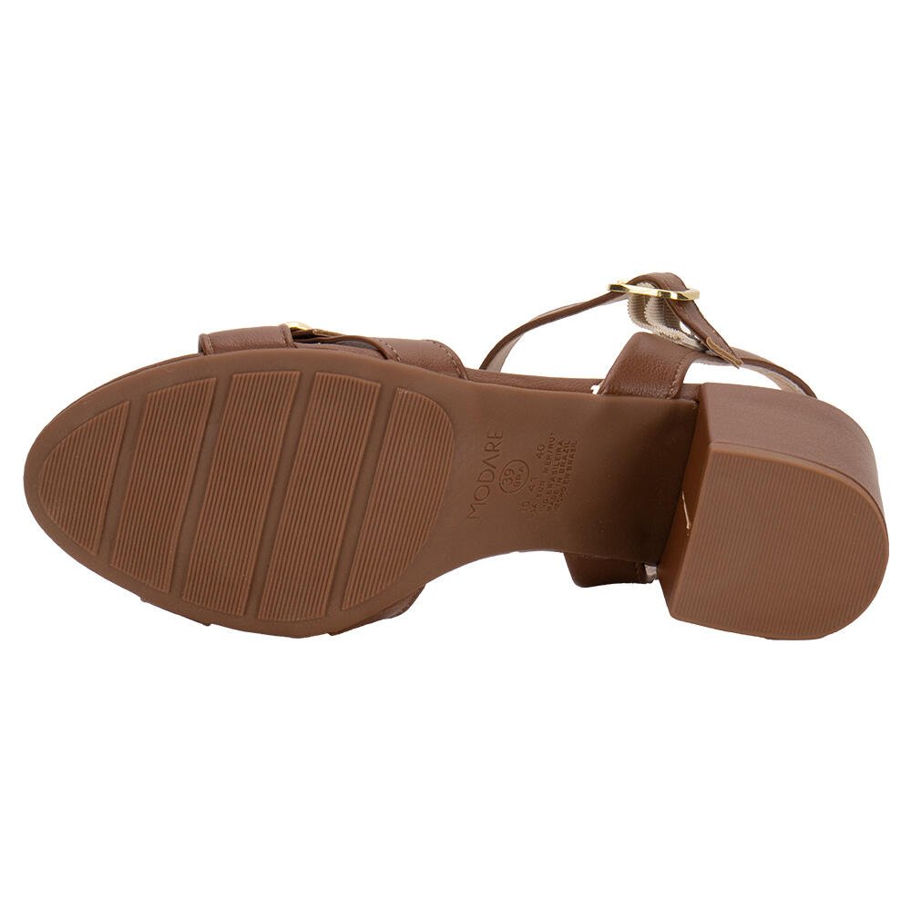 SANDÁLIA FEMININA SALTO GROSSO MODARE 7109487 Marrom 5