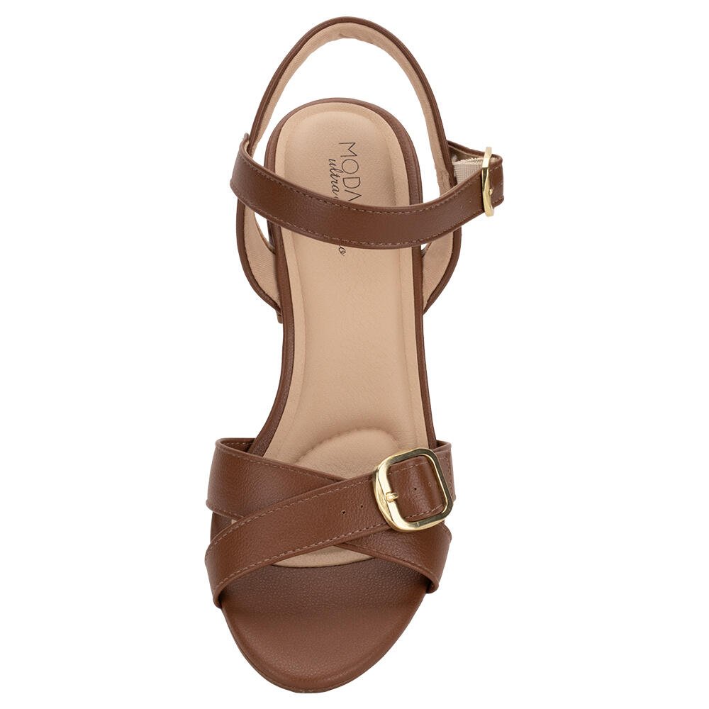 SANDÁLIA FEMININA SALTO GROSSO MODARE 7109487 Marrom 4