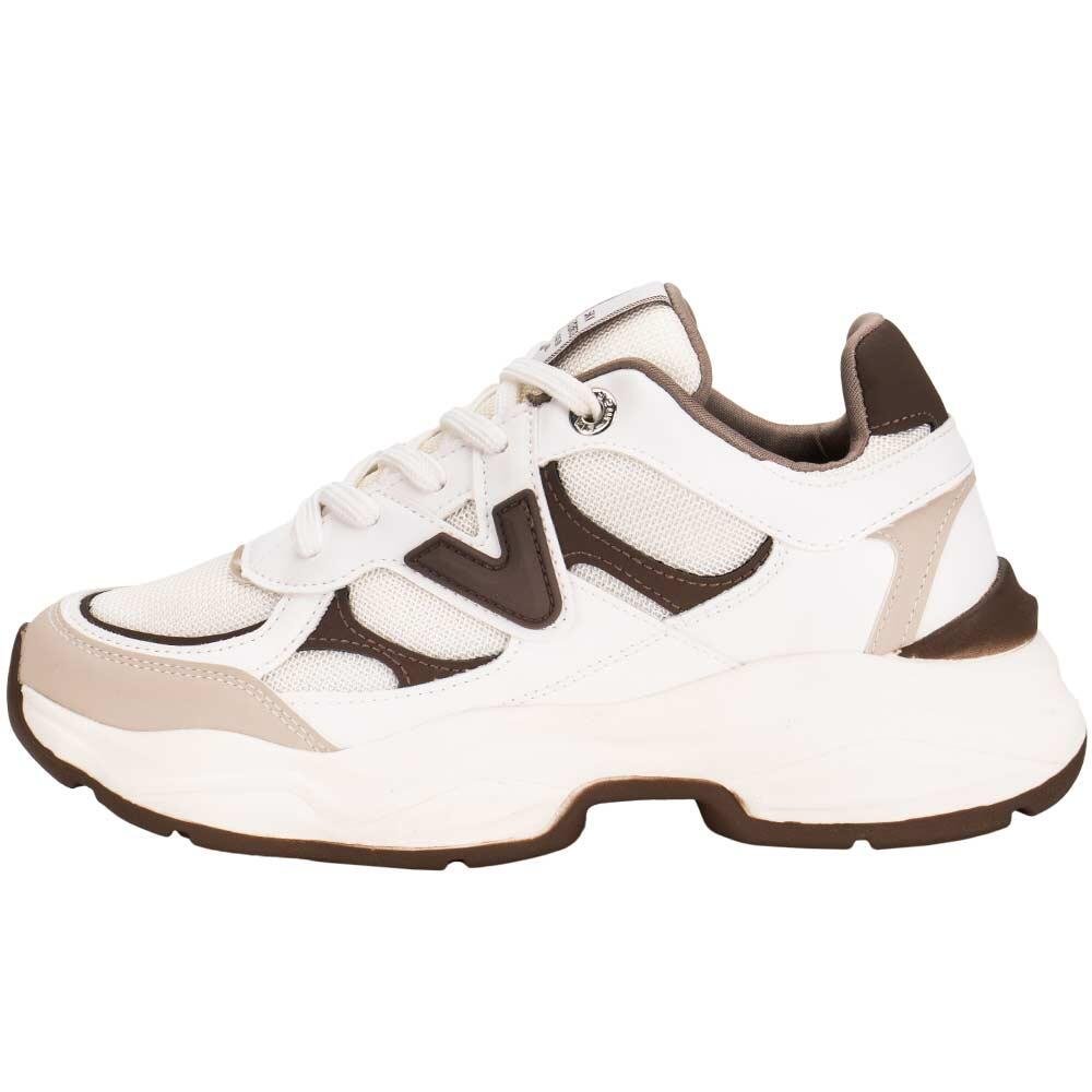 TÊNIS FEMININO CHUNKY VIA MARTE 158023 Branco/Marrom 2