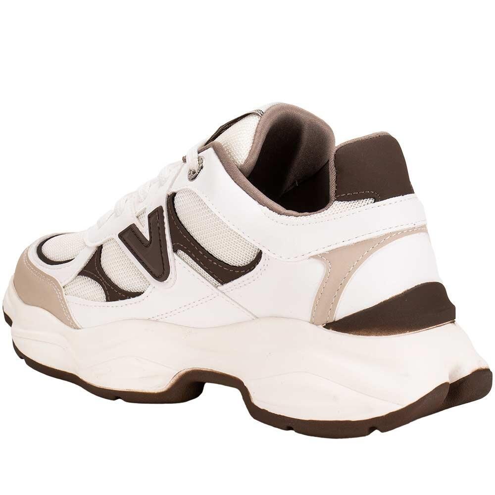 TÊNIS FEMININO CHUNKY VIA MARTE 158023 Branco/Marrom 3