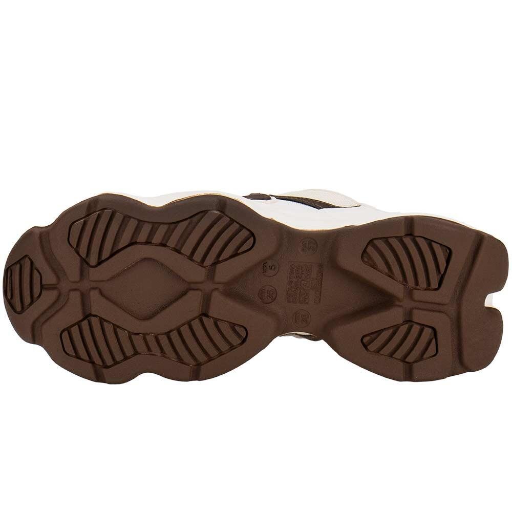 TÊNIS FEMININO CHUNKY VIA MARTE 158023 Branco/Marrom 4