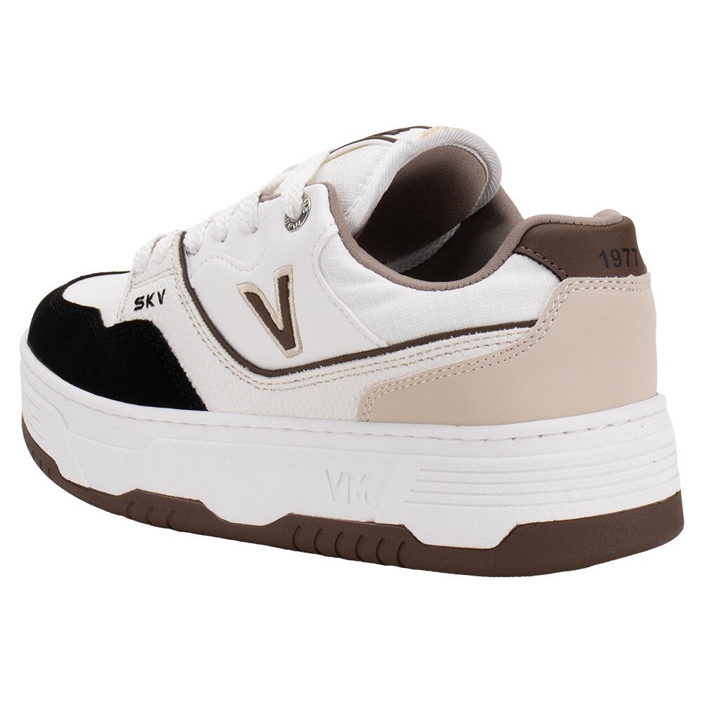 TÊNIS FEMININO CASUAL VIA MARTE 225010 Branco/Preto 3