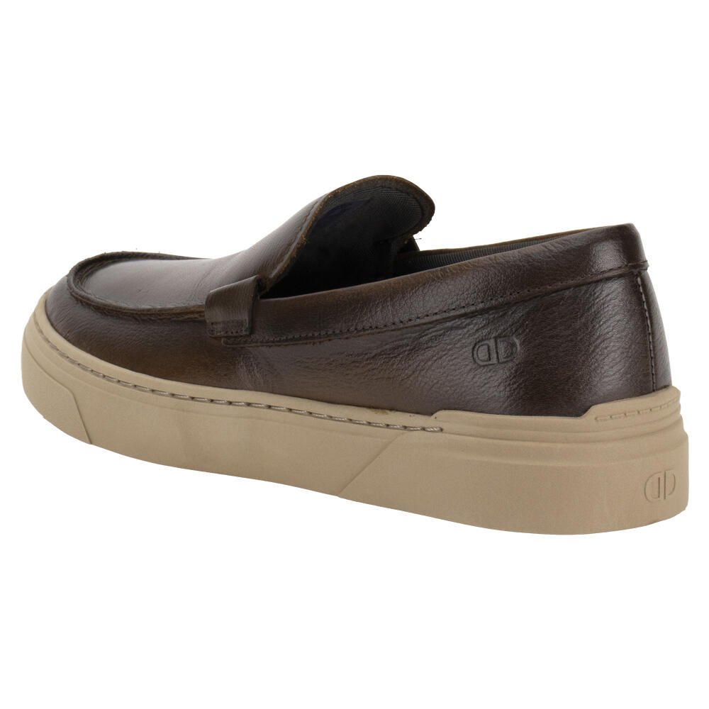 MOCASSIM MASCULINO BILL SLIP ON DEMOCRATA 240904 Marrom 3