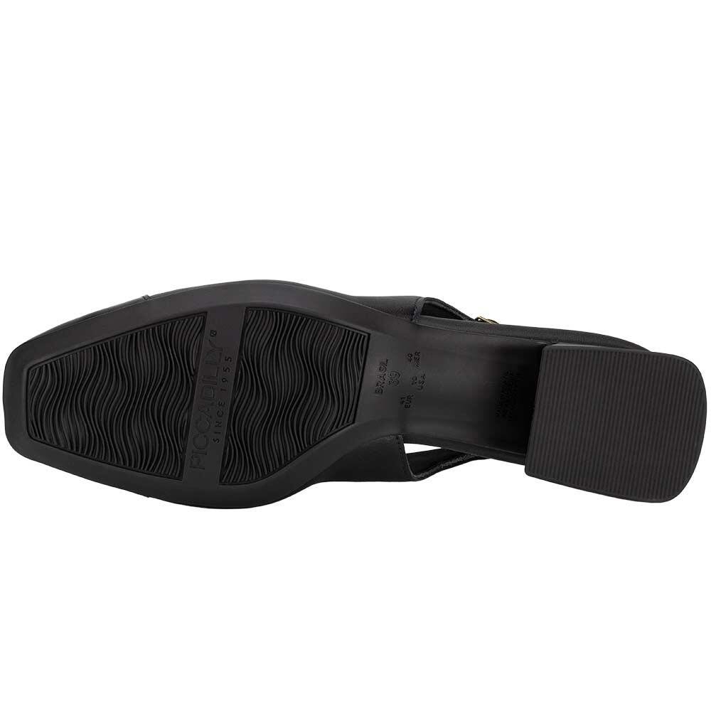 SCARPIN FEMININO SALTO GROSSO PICCADILLY 160110 Preto 4