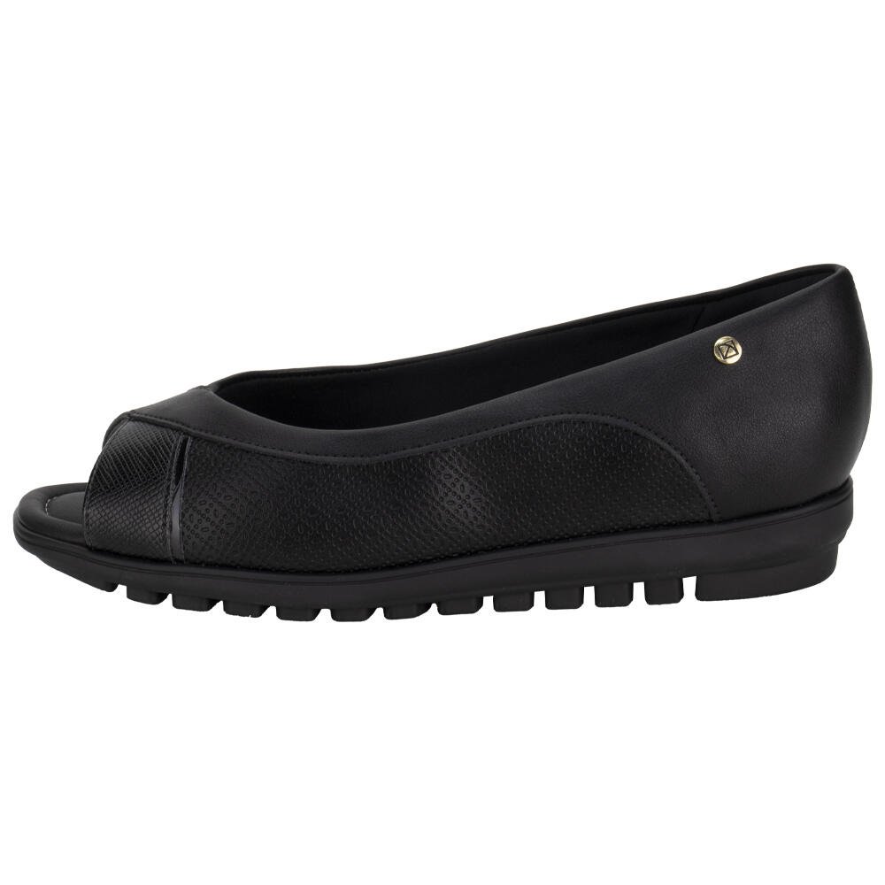 PEEP TOE FEMININO ANABELA PICCADILLY 112009 Preto 2