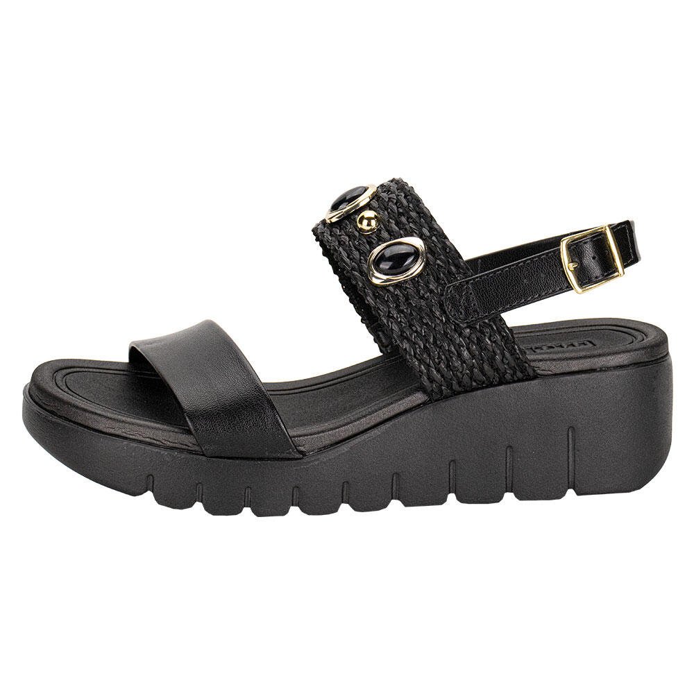 SANDÁLIA FEMININA ANABELA MOLECA 5536110 Preto 2